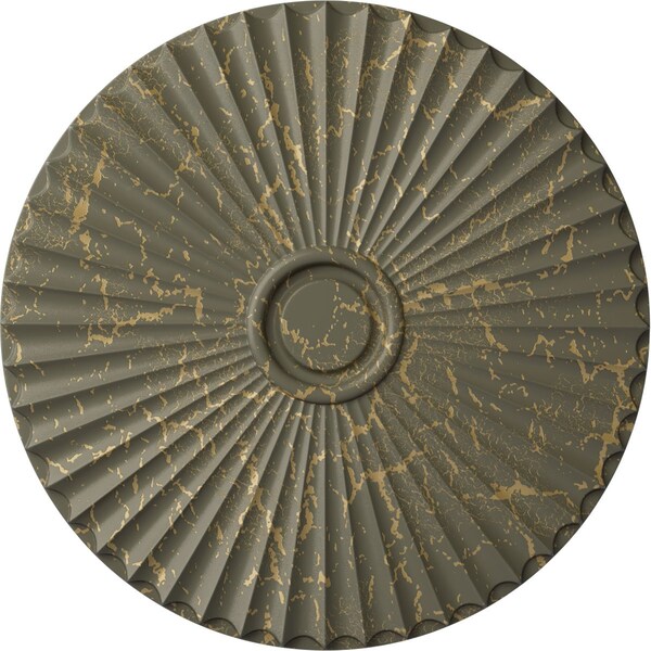 Ekena Millwork Shakuras Ceiling Medallion (For Canopies up to 5 1/2"), 29 1/2"OD x 2"P, Witch Hazel Crackle CM30SHWHC - main